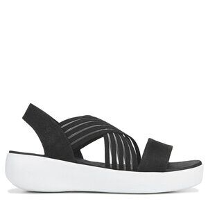 Skechers Women's Black Light Star Solar Power Comfort Strappy Sandal Size 10